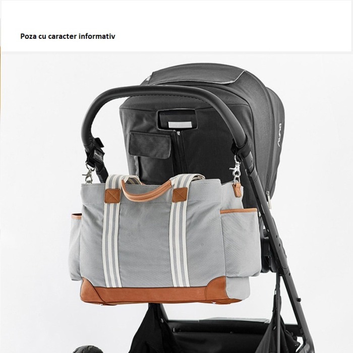 Geanta Bebe Avamsi LL-MF1801 tip rucsac scutece, Straight, incapatoare, impermeabila, versatila, ergonomica si sigura pentru mama, tata si copil [5]