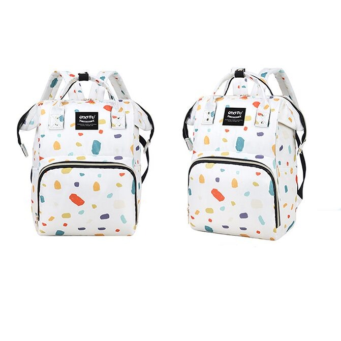 Geanta Bebe Eleonora MB07 tip rucsac scutece, Straight, incapatoare, impermeabila, versatila, ergonomica si sigura pentru mama, tata si copil, 38x26x18 cm [3]