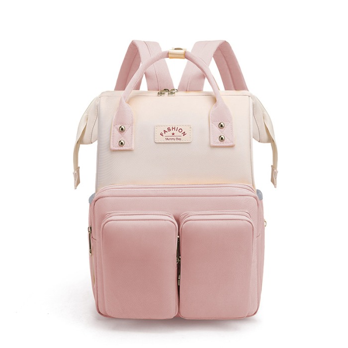 Geanta Bebe Luna LL-618 tip rucsac scutece, Straight, incapatoare, impermeabila, versatila, ergonomica si sigura pentru mama, tata si copil, 38x26x16 cm [1]