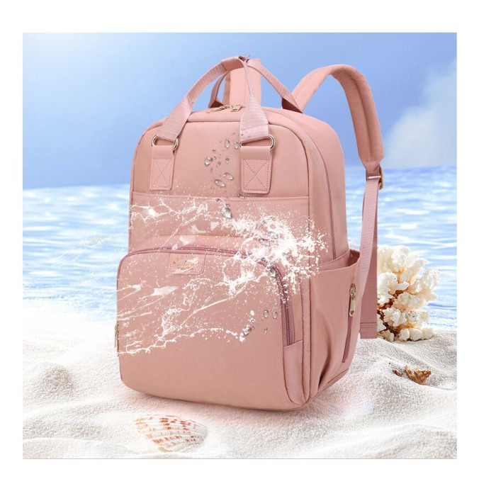 Geanta Bebe Ruby MB23 tip rucsac scutece, Straight, incapatoare, impermeabila, versatila, ergonomica si sigura pentru mama, tata si copil, 39x29x15 cm [16]