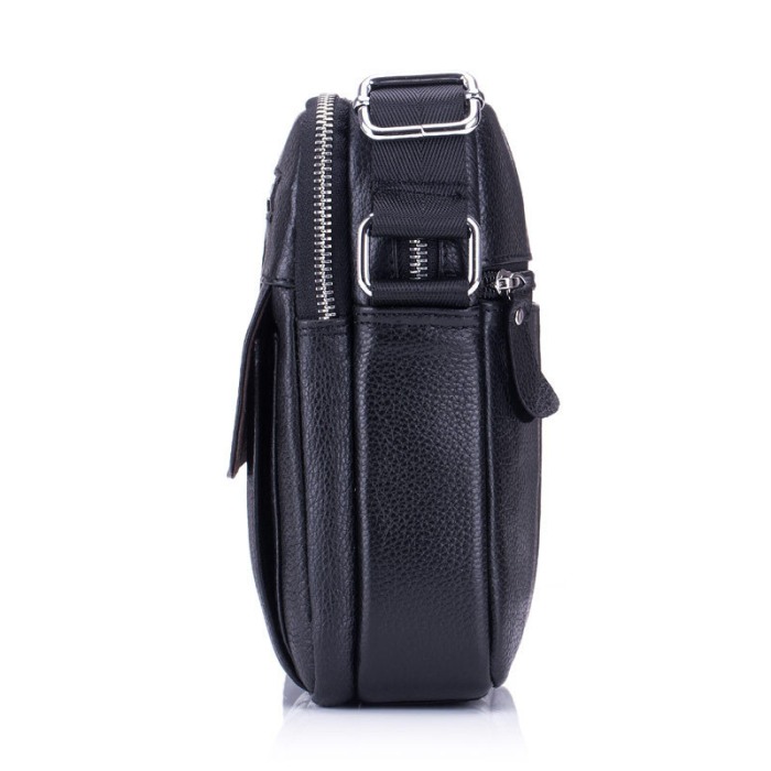 Geanta barbati, Alexander GB7899, Piele Naturala, Negru, 21x17x8 cm [3]