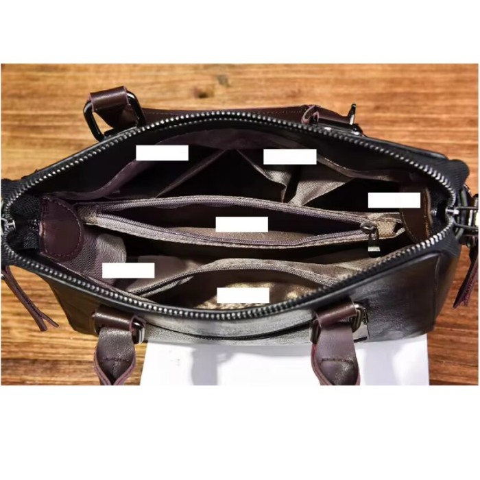 Geanta dama AVAMSI, BS-8687, bareta pentru umar, Negru, 26x24x11 cm [4]