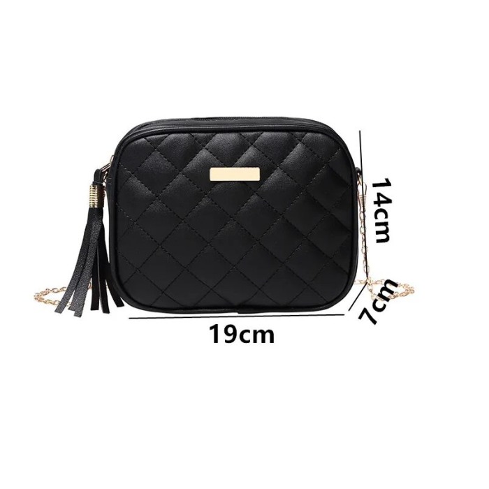 Geanta dama AVAMSI SC-FS0475, bareta pentru umar, Negru, 19x14x7 cm [2]