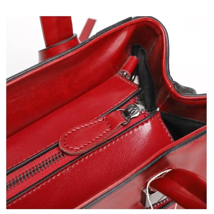 Geanta dama AVAMSI, SX-288, bareta pentru umar, Rosu, 30x20.5x16.5 cm [5]