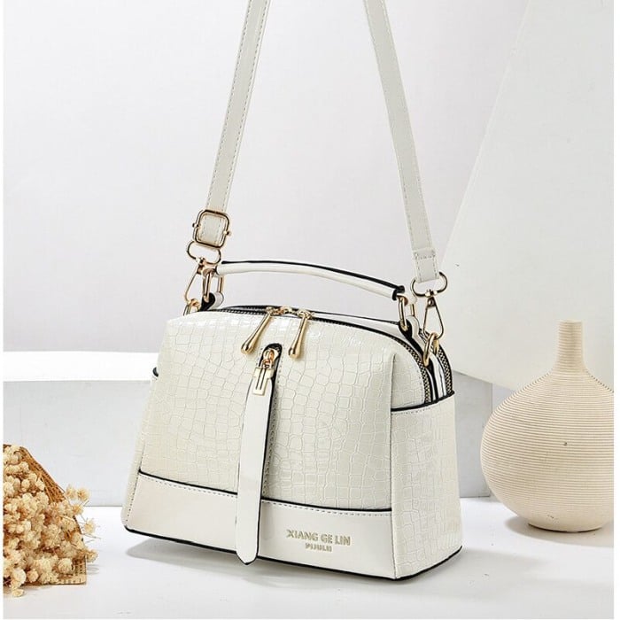 Geanta dama Azzurra, 6630, Alb, 25x12x16 cm [2]