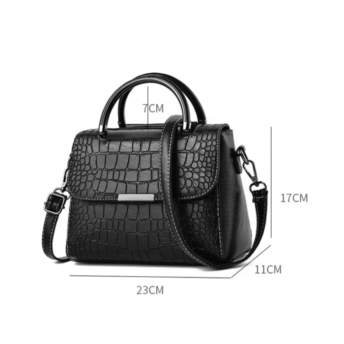 Geanta dama Havana, 5404, Negru, 23x11x17cm [5]