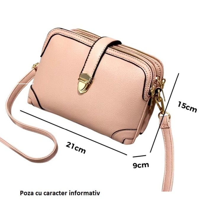 Geanta dama Livia, 7769, Negru, 21x15x9 cm [3]