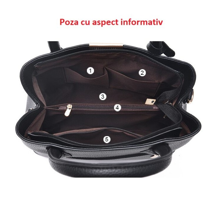 Geanta dama Palmer, 5047, multicolor, 29x13x22 cm [3]