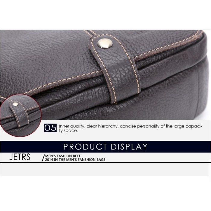 Geanta Piele Naturala, BullCaptain, BC-07-L, Maro, 22x21x8 cm [6]