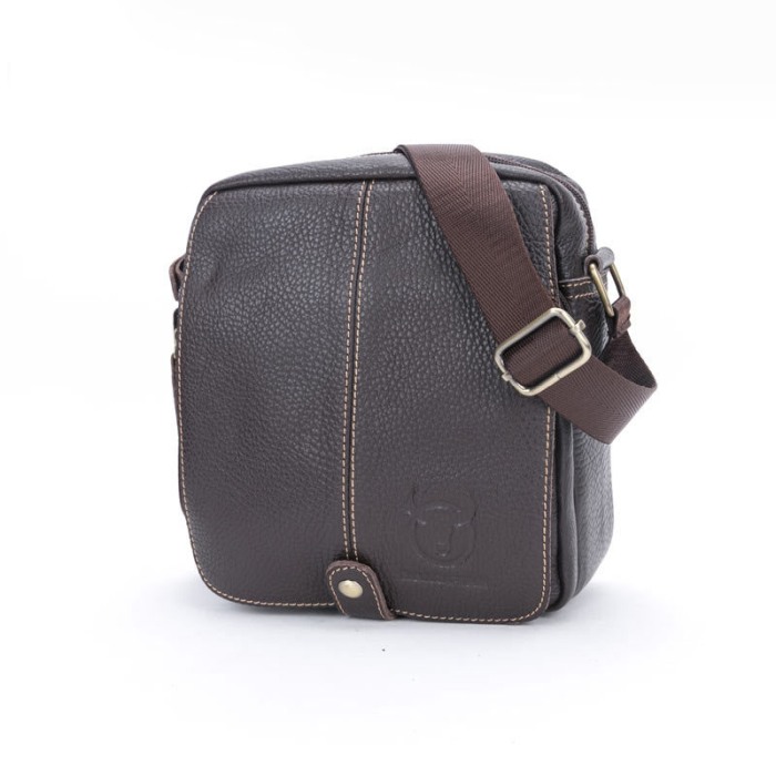 Geanta Piele Naturala, BullCaptain, BC-07-L, Maro, 22x21x8 cm [3]