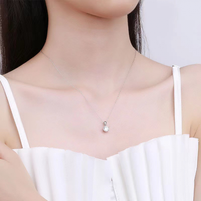 Lantisor cu pandativ din argint  925, LD765, Magia stralucirii, placat cu rodiu [2]