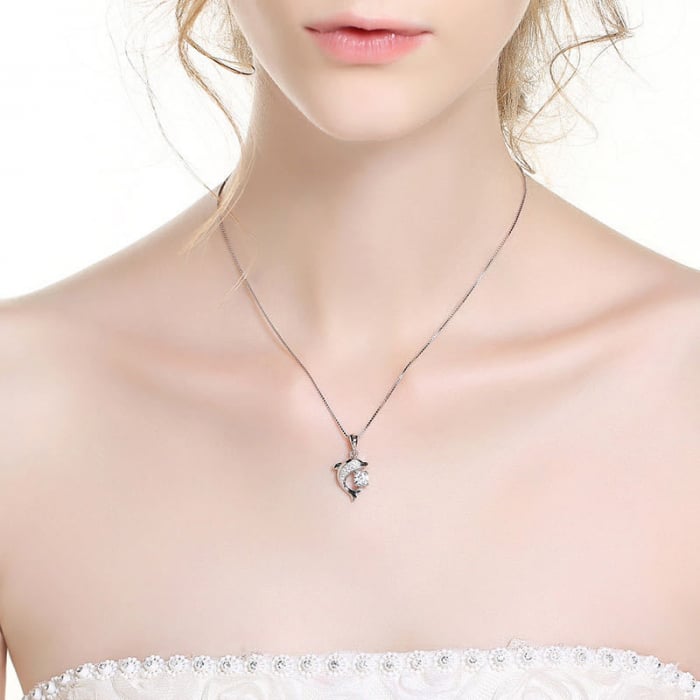 Lantisor cu pandativ din argint  925, LD769, Spiritul oceanului, placat cu rodiu [4]