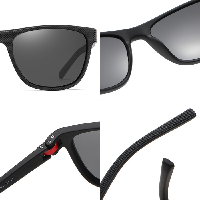 Ochelari de soare barbati Ethan, XFT-C1737, Wayfarer, Polarizati, Negru [7]