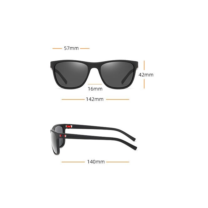 Ochelari de soare barbati Ethan, XFT-C1737, Wayfarer, Polarizati, Negru [2]