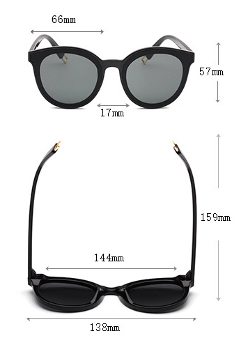 Ochelari de soare dama, Thea 8522, Protectie UV, Negru [2]