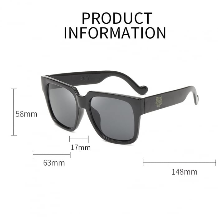 Ochelari de soare unisex AVAMSI 2571 Wayfarer, Negru [2]