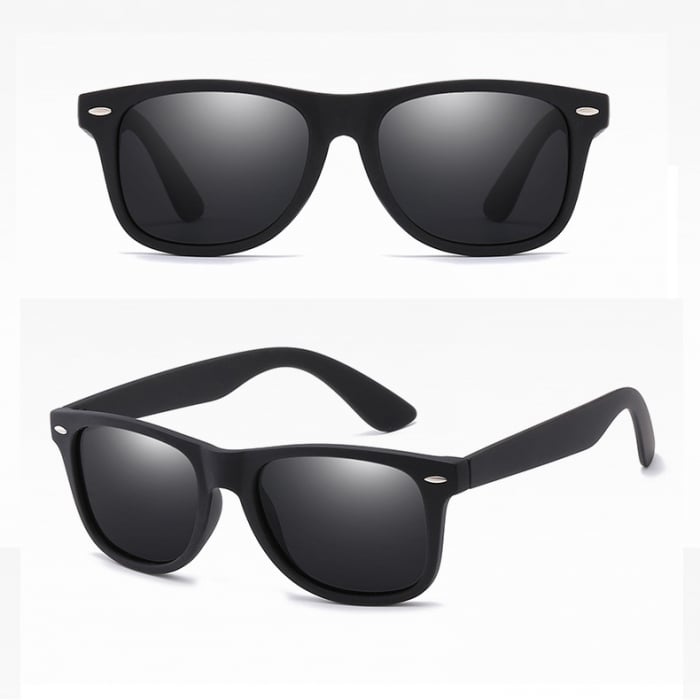 Ochelari de soare unisex Polarizati,Protectie UV,  Jonas Wayfarer, Negru [5]