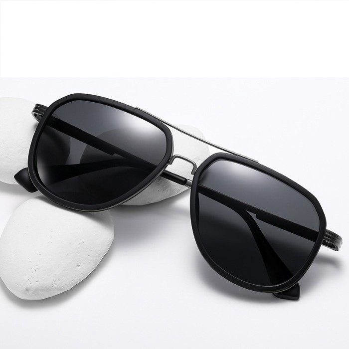 Ochelari de soare unisex AVAMSI XFT-C1770 Aviator, Polarizati, Negru [6]