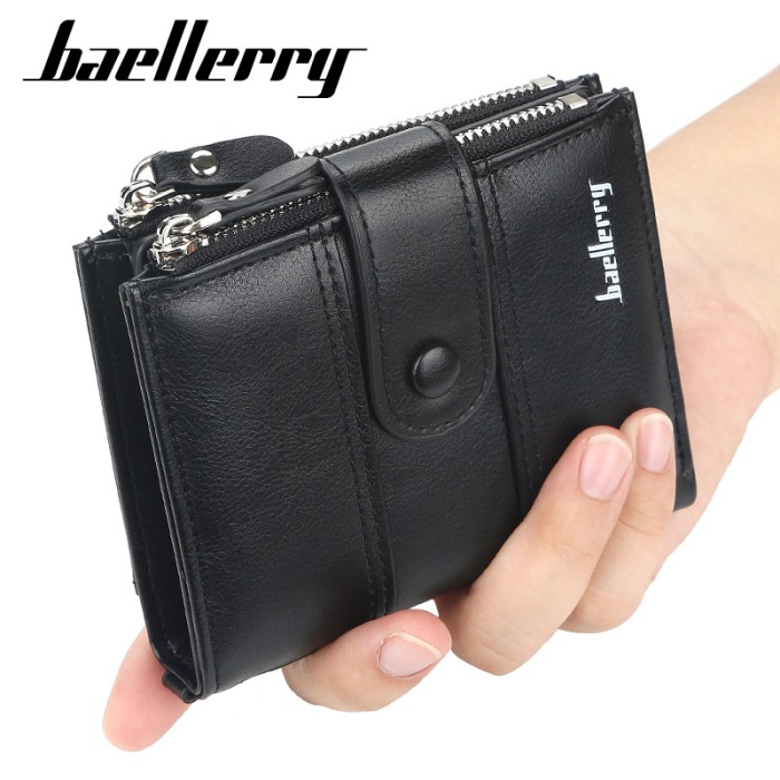 Portofel Barbati, Baellerry, ZX-D3215, Negru, 12x10x2 cm [2]