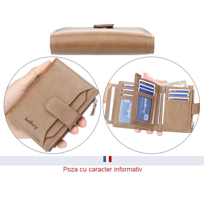 Portofel Barbati, Baellerry, ZX-D3218, Negru, 13x9.5x3 cm [12]