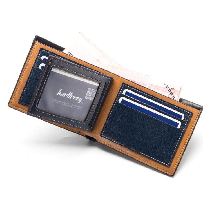 Portofel Barbati, Baellerry, ZX-DR009, Maro, 12x9x1.3 cm [2]