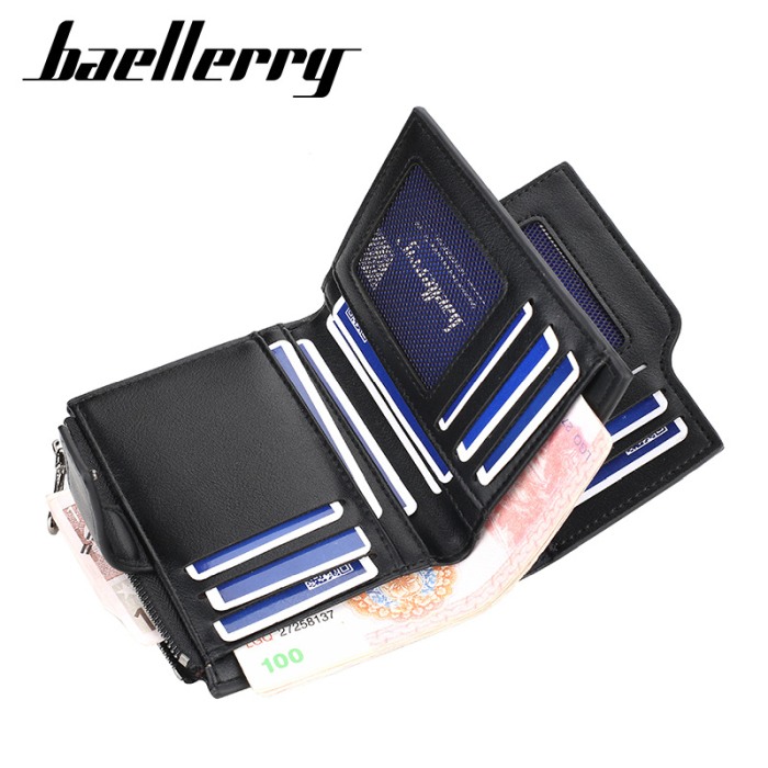 Portofel Barbati, Baellerry, ZX-N5013, Negru, 12.5x10x2 cm [5]