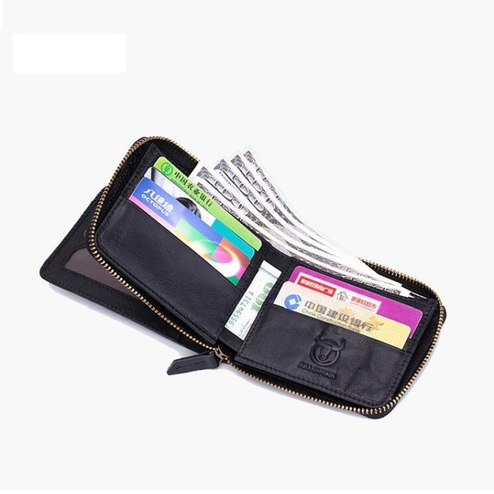 Portofel Barbati, Bullcaptain, BC-029, 11.5x9.5x2.5 cm Piele naturala [4]