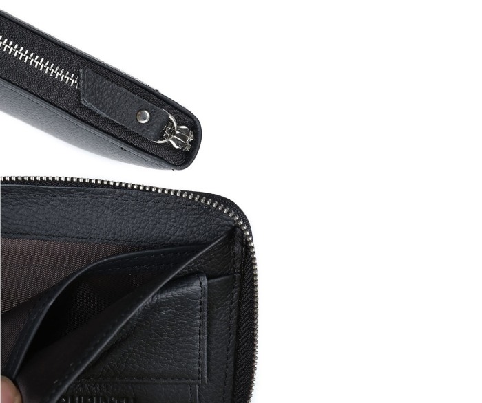 Portofel Barbati, Gubintu, GBT-8045, Negru, 12x10x2.5 cm, Piele naturala [9]