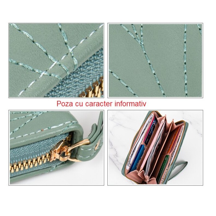 Portofel Dama, AVAMSI, KXM-C079-120, Rosu, 19x10x2.5 cm [6]