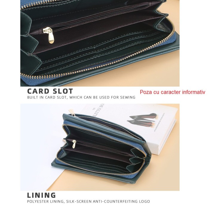 Portofel Dama, Baellerry, ZX-1912, Negru, 20x10x4.5 cm [7]