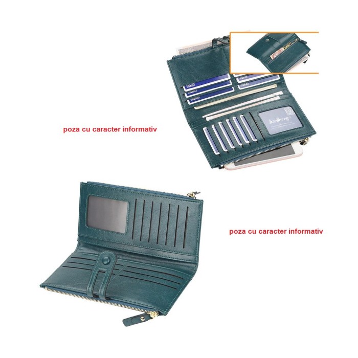 Portofel Dama, Baellerry, ZX-N1825, Negru, 20x11x2 cm [2]