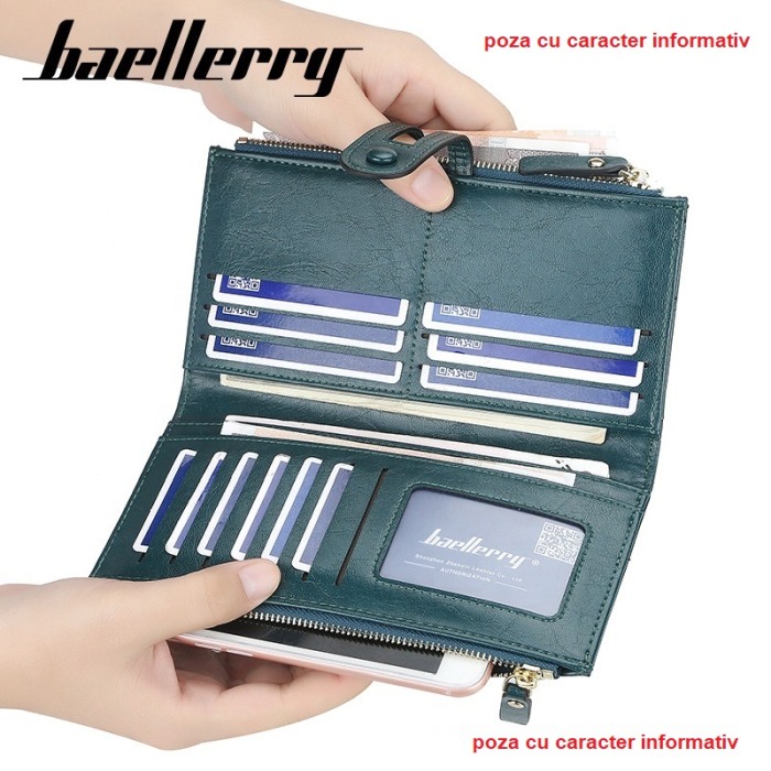 Portofel Dama, Baellerry, ZX-N1825, Negru, 20x11x2 cm [5]