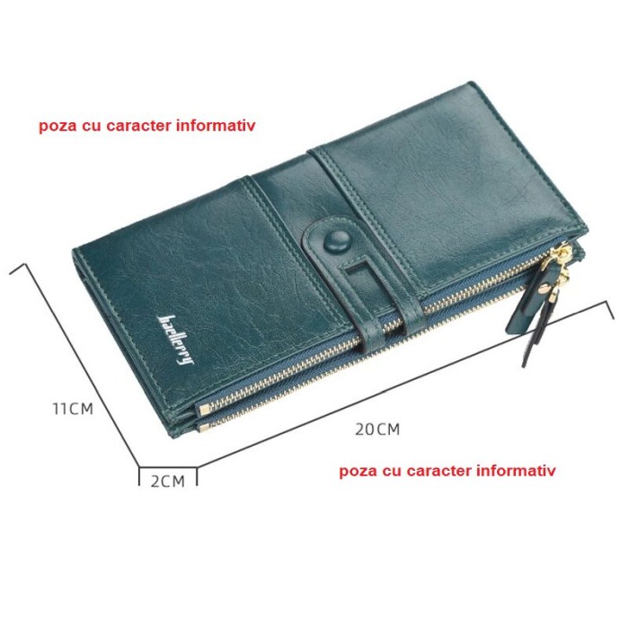 Portofel Dama, Baellerry, ZX-N1825, Negru, 20x11x2 cm [6]