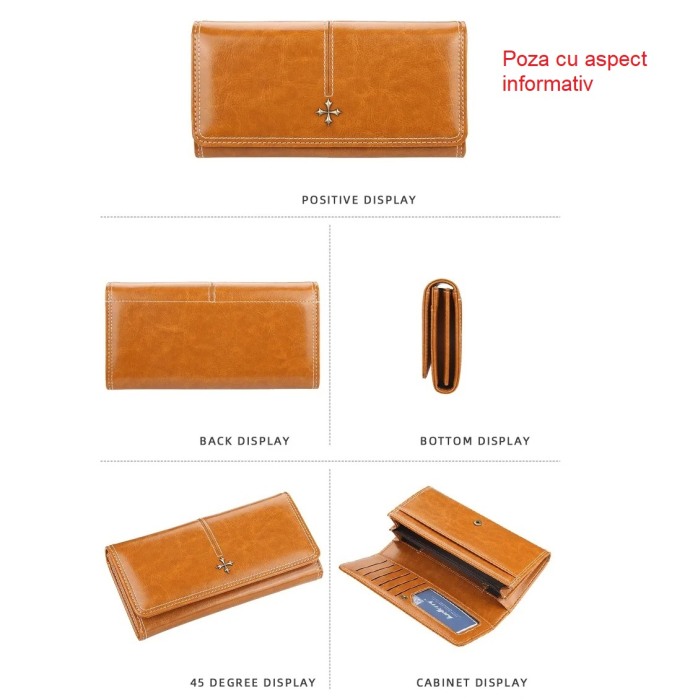 Portofel Dama, Baellerry, ZX-N1826, 19x10x3 cm [8]
