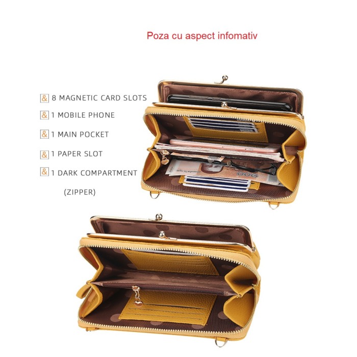Portofel Dama, Baellerry, ZX-N8599, 20x11x5 cm [4]