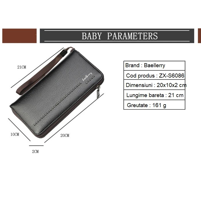 Portofel Dama, Baellerry, ZX-S6086, 20x10x2 cm [10]