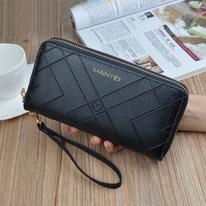 Portofel Dama, MANYDI, TQ-S-140, Negru, 19.5x9.5x4 cm [2]