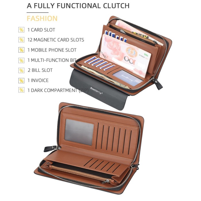 Portofel Unisex BAELLERRY, ZX-S6708, 22x12x4 cm [8]