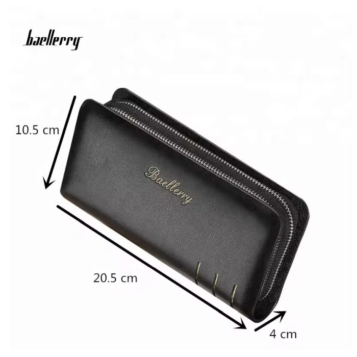 Portofel Unisex, Dama, Barbati, Baellerry, ZX-S6111, Negru, 20.5x10.5x4 cm [4]