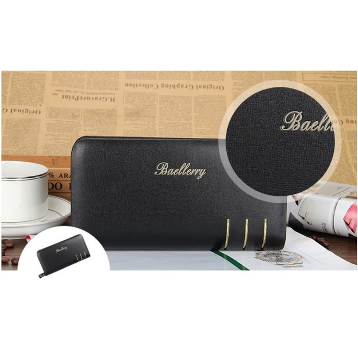 Portofel Unisex, Dama, Barbati, Baellerry, ZX-S6111, Negru, 20.5x10.5x4 cm [6]