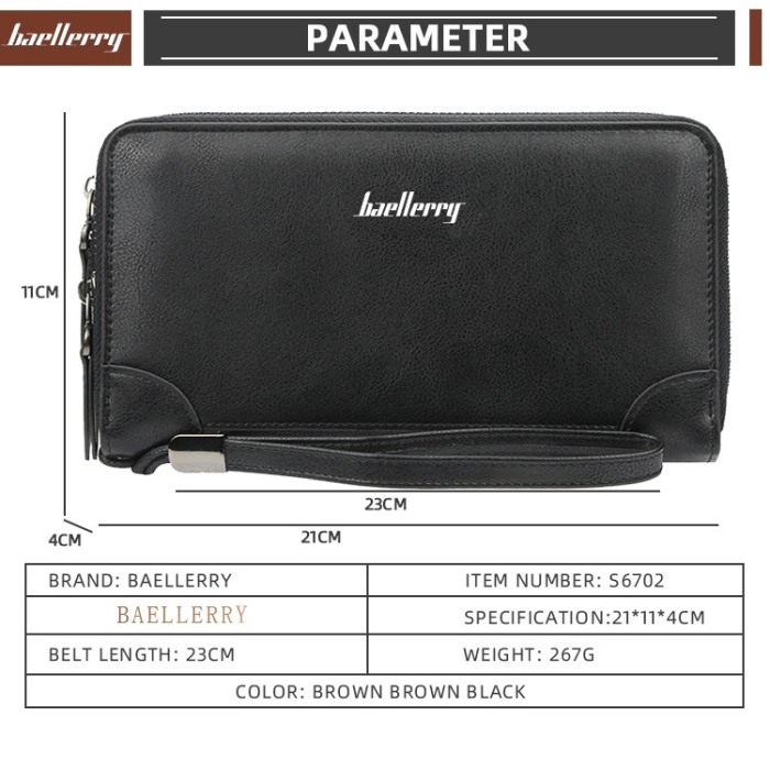 Portofel Unisex, Dama, Barbati, Baellerry, ZX-S6702, 21x11x4 cm [9]