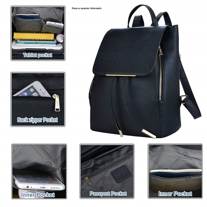 Rucsac Dama AVAMSI, BS-8853, Albastru, 30X24X16 cm [2]