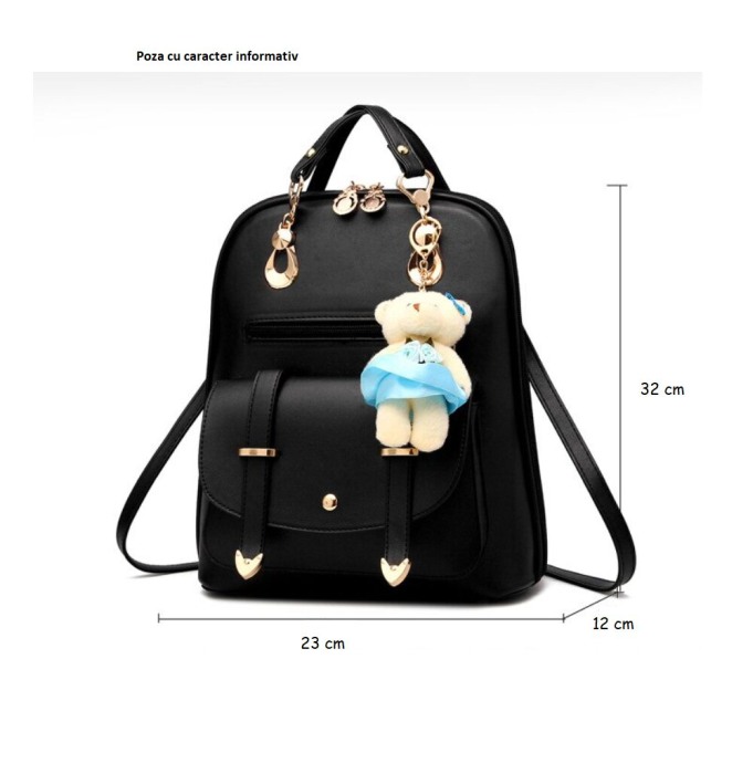 Rucsac dama, Joplin, 4895, Rosu, 32x23x12 cm [2]