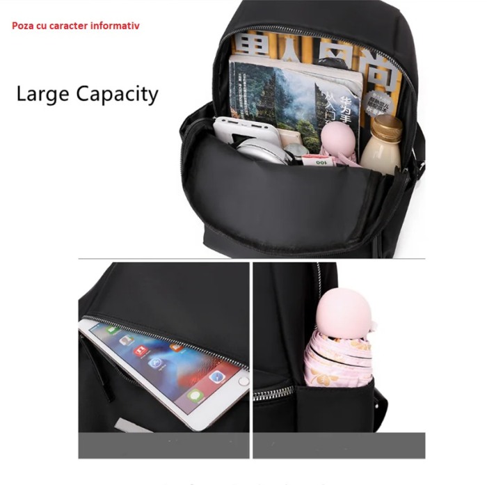 Rucsac dama AVAMSI XL-9929, Rosu ,34X26X12 cm [3]