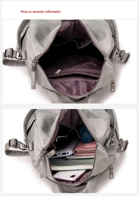 Rucsac dama, AVAMSI, ZLD-0291, Negru,  31x30x15 cm [7]