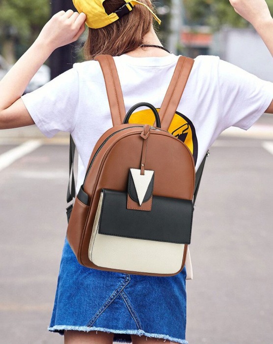 Rucsac dama, Xenia SCB-26, Negru, 35x28x16cm [9]