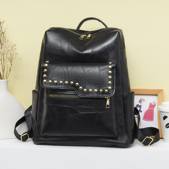 Rucsac dama, Isadora, 5016, Negru, 34x30x14 cm [4]