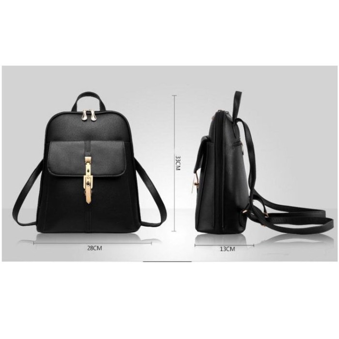 Rucsac Dama Mira, BS-8856, Negru 33x28x13 cm [7]