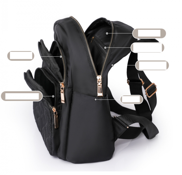 Rucsac dama, Victoria, RD731, Negru, 33x28x12 cm [5]