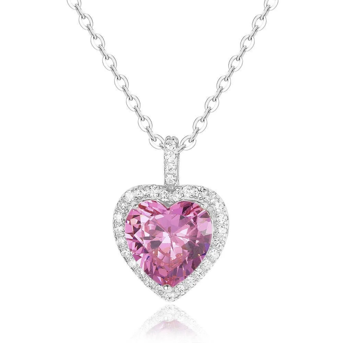 Set Cadou pentru Iubita LD751O – Colier cu Pandantiv Perla Roz din Argint 925 Placat cu Rodiu, Cutie Eleganta si Felicitare cu Mesaj [2]